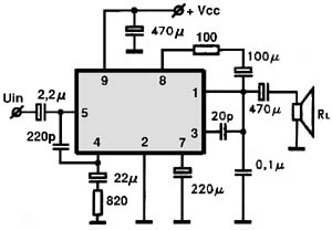 AN7110 circuito eletronico