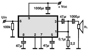 AN7111 circuito eletronico