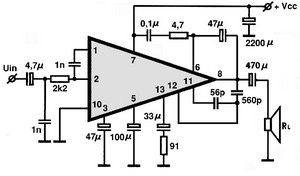 AN7114 circuito eletronico