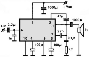 AN7151 circuito eletronico