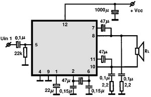 AN7163 circuito eletronico