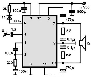 AN7164 circuito eletronico