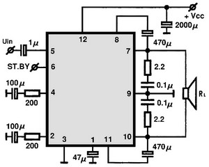 AN7164N circuito eletronico