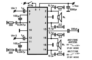 AN7176K circuito eletronico