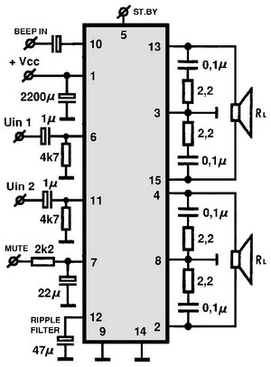 AN7195Z circuito eletronico