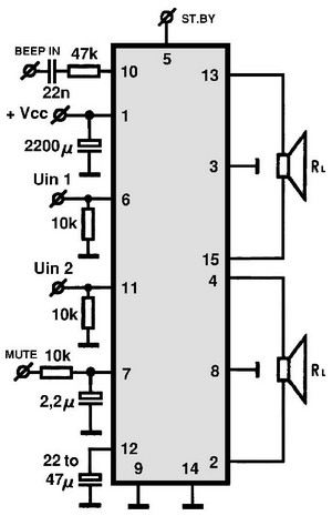 AN7198Z circuito eletronico