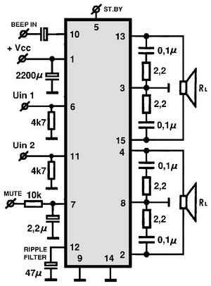 AN7199Z circuito eletronico