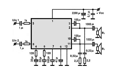BA5406 circuito eletronico