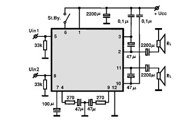 BA5412 circuito eletronico