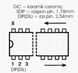 DIP-16 Caixa circuito Integrado