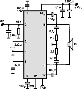 HA13116 circuito eletronico