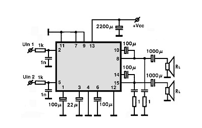 HA13119 circuito eletronico