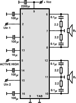 HA13130 circuito eletronico