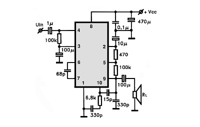 HA1317,V,W,VU,WU circuito eletronico