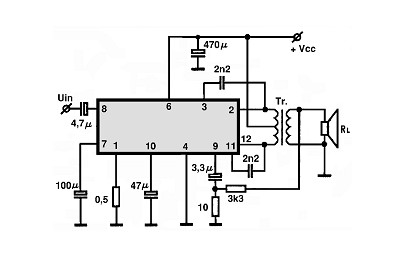 HA1329 circuito eletronico