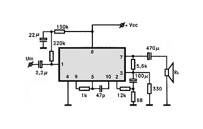 HA1338 circuito eletronico