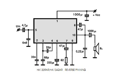 HA1339AR circuito eletronico