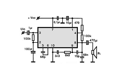 HA1345V circuito eletronico