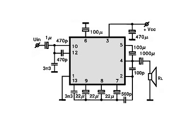 HA1361 circuito eletronico