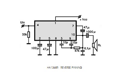 HA1368R circuito eletronico