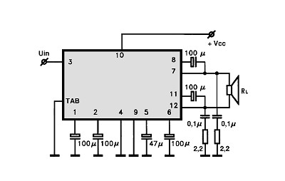 HA1384 circuito eletronico