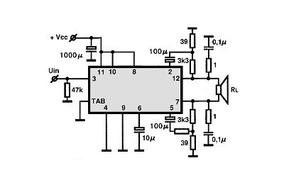 HA1393 circuito eletronico