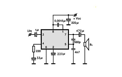 LA4032 circuito eletronico