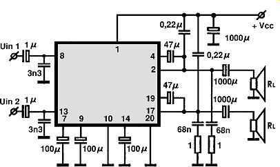 LA4108 circuito eletronico