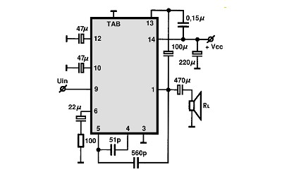 LA4110 circuito eletronico
