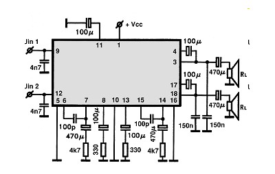 LA4120 circuito eletronico