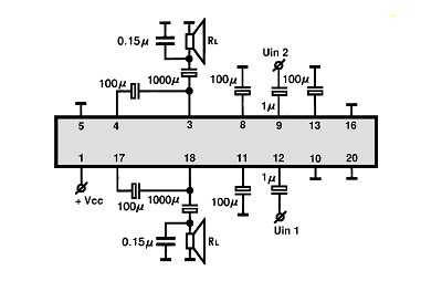 LA4126 circuito eletronico