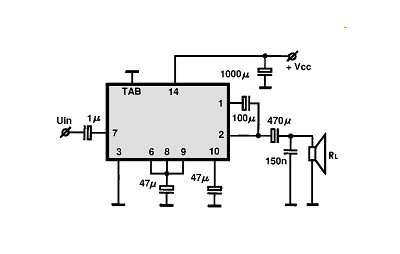 LA4137 circuito eletronico