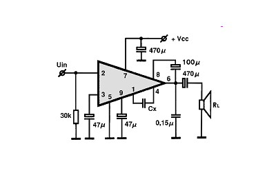 LA4147 circuito eletronico