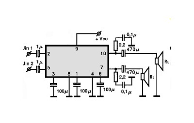 LA4260 circuito eletronico