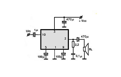 LA4265 circuito eletronico