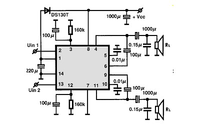 LA4509 circuito eletronico