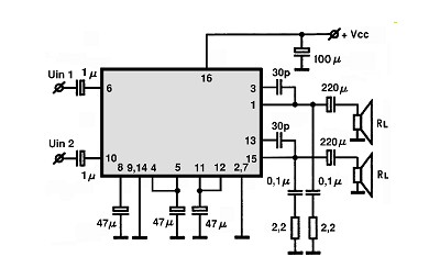 LA4530S circuito eletronico