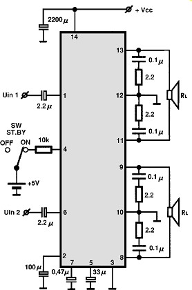 LA4725 circuito eletronico