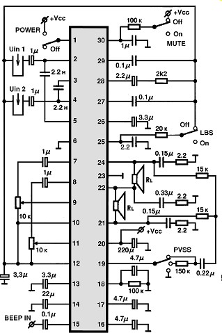 LA4805V circuito eletronico