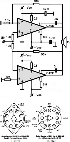 LH0021 circuito eletronico
