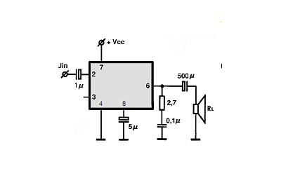 LM380N-8 circuito eletronico