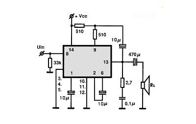 LM390N circuito eletronico
