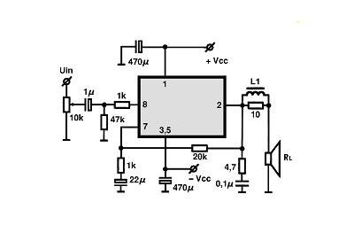 LM4701T circuito eletronico