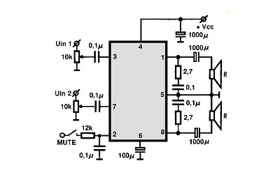 LM4755T circuito eletronico