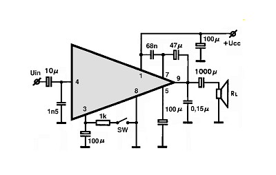 M51103L circuito eletronico