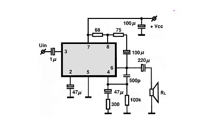 M51501L circuito eletronico