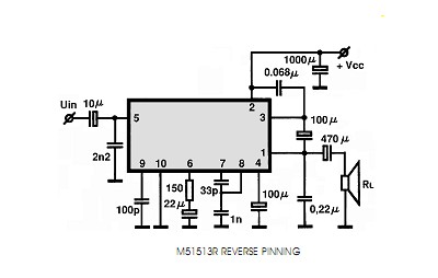M51513R circuito eletronico