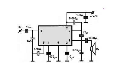 M51518L circuito eletronico