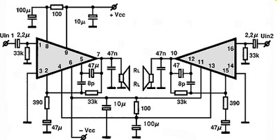 STK043 circuito eletronico
