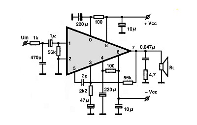 STK054 circuito eletronico